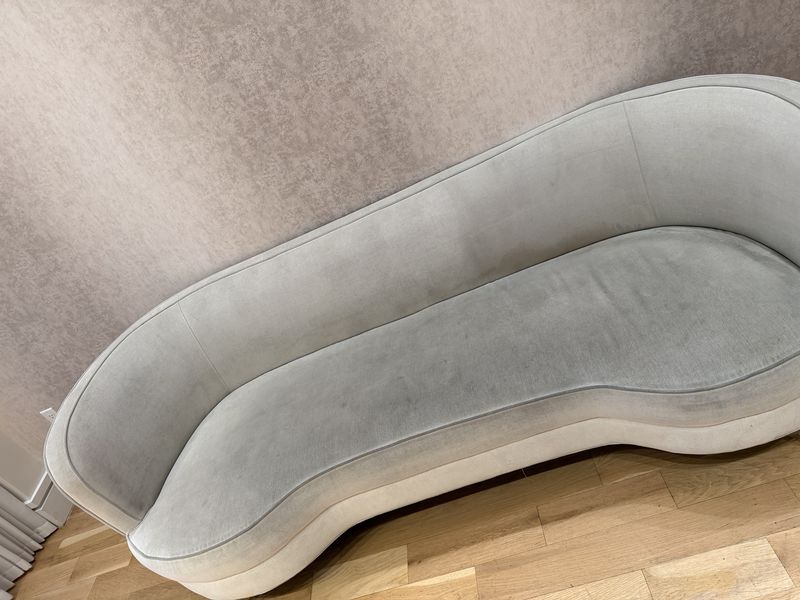 Sofa before professional upholstery cleaning by Dr Carpet